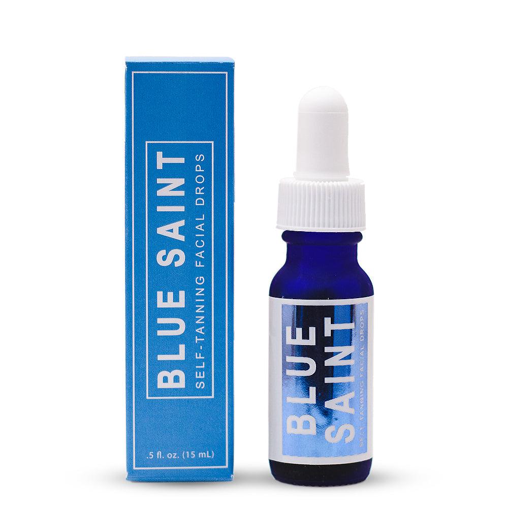 Blue Saint is a luxurious self-tanning foam that's made from plant-based ingredients with Italian probiotics for a natural-looking tan. It's easy to apply, streak-free, fast-drying, and has no “fake tan” smell. Blue Saint gives you beautiful instant color when applied, and your bronze tan deepens rapidly in just two hours.